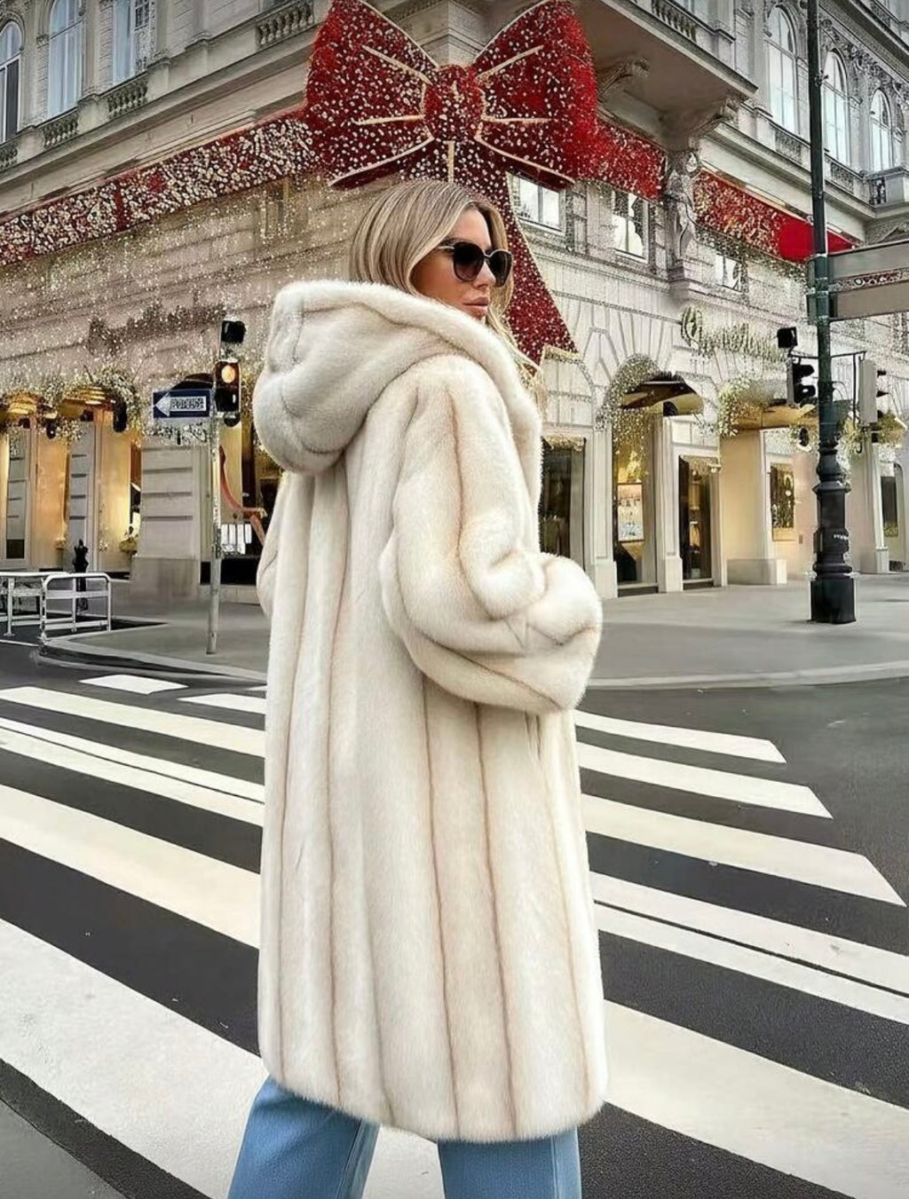 The Oslo Winter Long Coat (White/Cream)