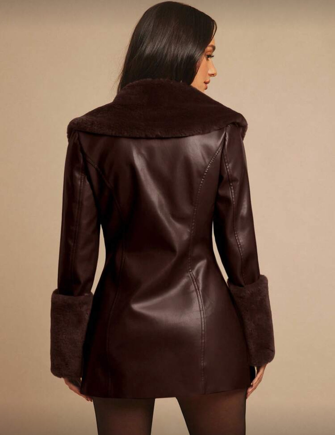 The Verona Leather Fur Coat