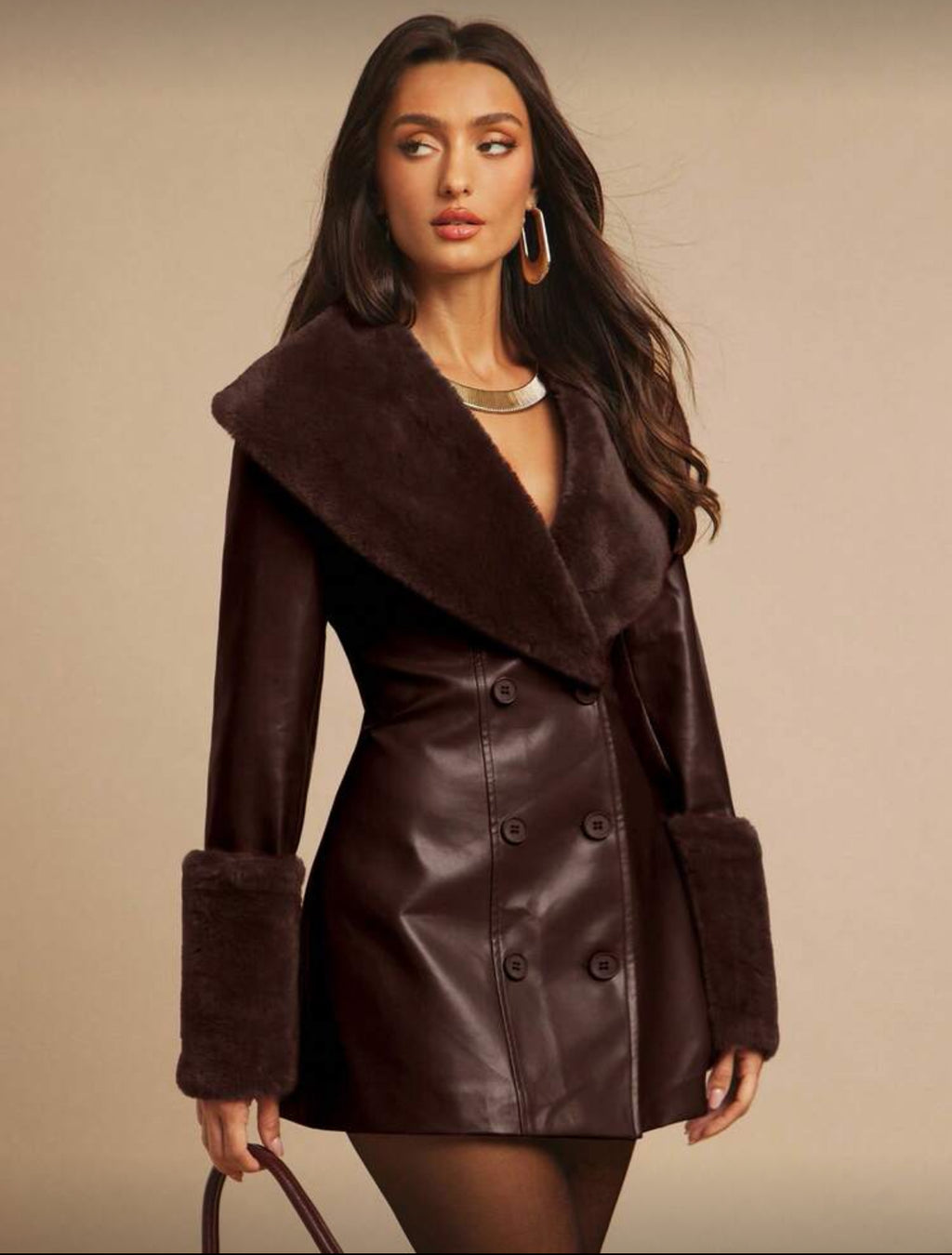 The Verona Leather Fur Coat