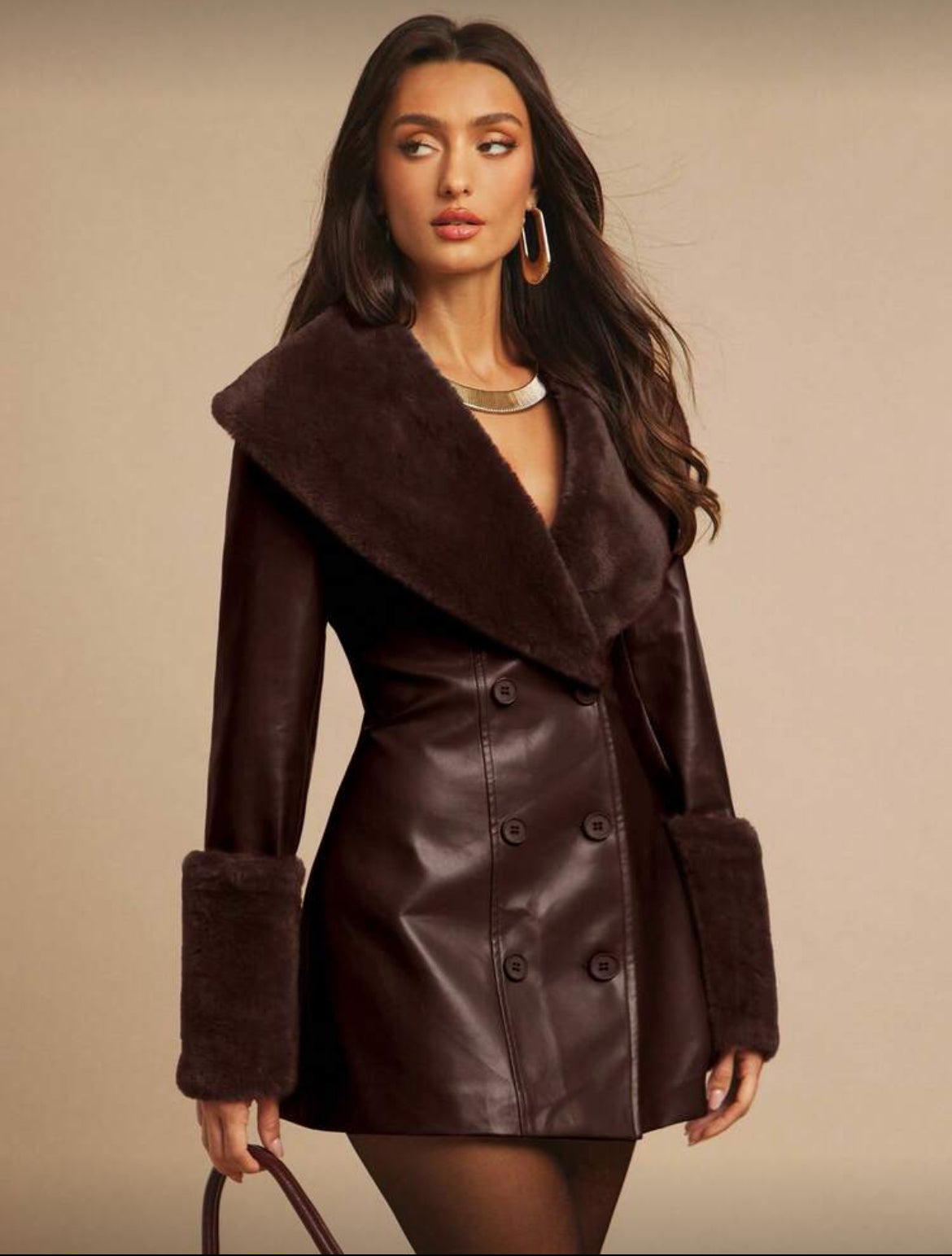 The Verona Leather Fur Coat
