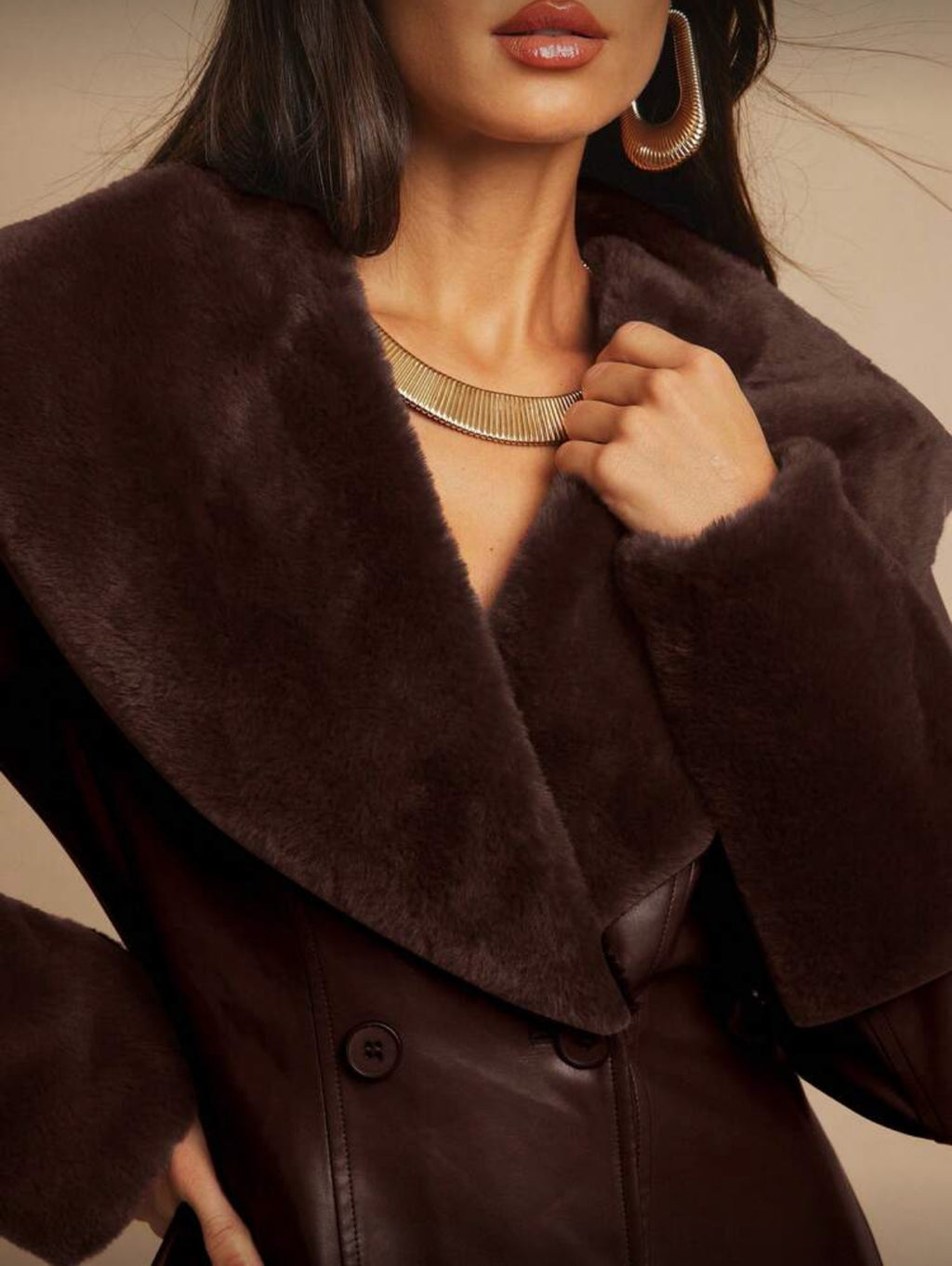 The Verona Leather Fur Coat